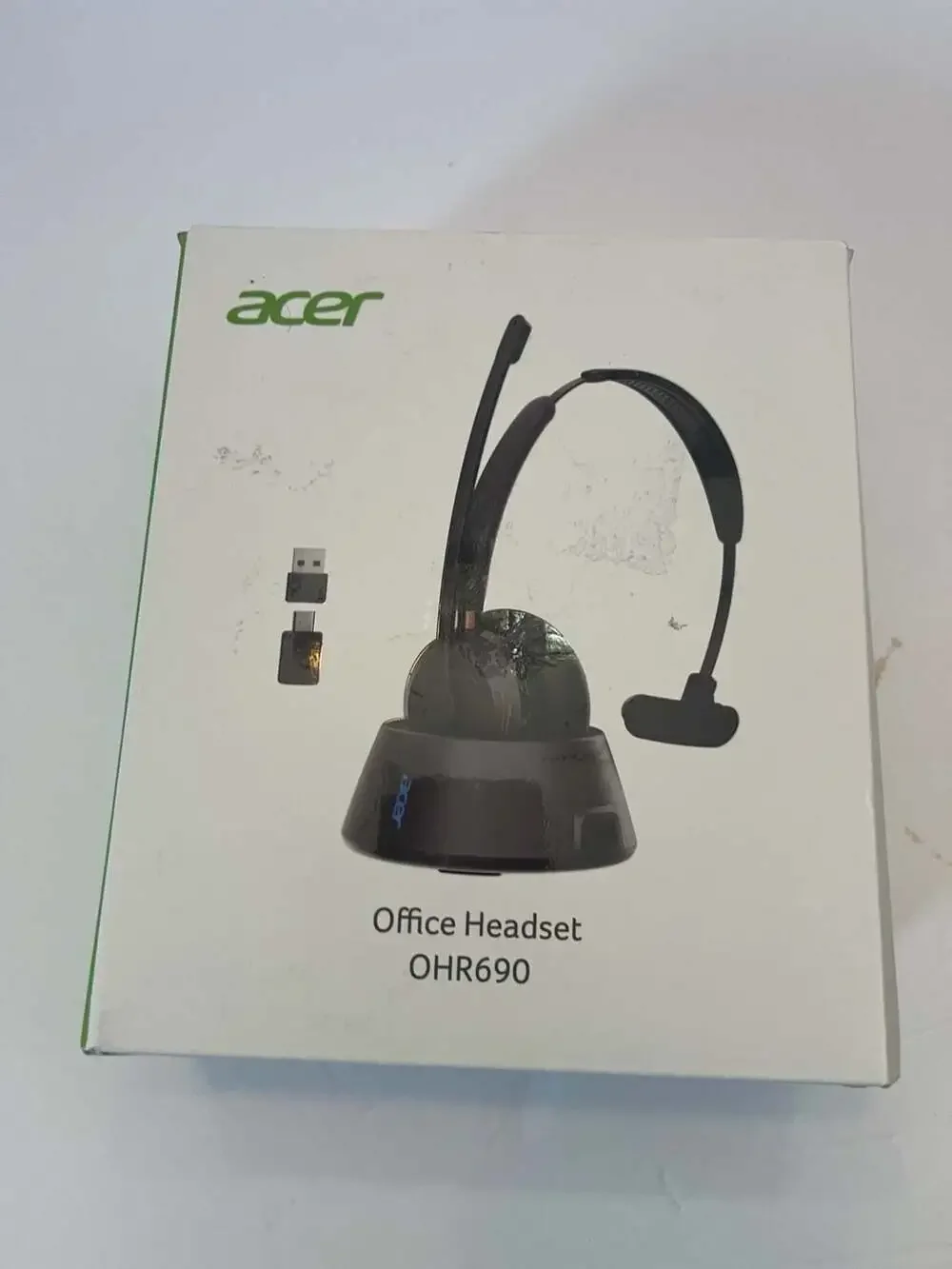 Acer OHR690 Office Headset with Charging Base - Missing Bluetooth dongle